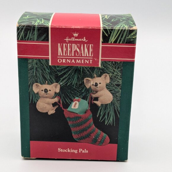 Hallmark Keepsake Stocking Pals 1990, Vintage Koala Bear Christmas Ornament - Picture 7 of 10